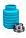 Бутылка для воды силиконовая складная с крышкой (500 мл), фото 2