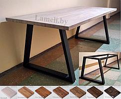 Стол кухонный на металлокаркасе серии "А" из постформинга, массива дуба или ЛДСП с выбором размера и цвета