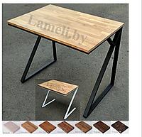 Деревянный стол из массива дуба в стиле ЛОФТ серии "Z". Любой размер и цвет, фото 1