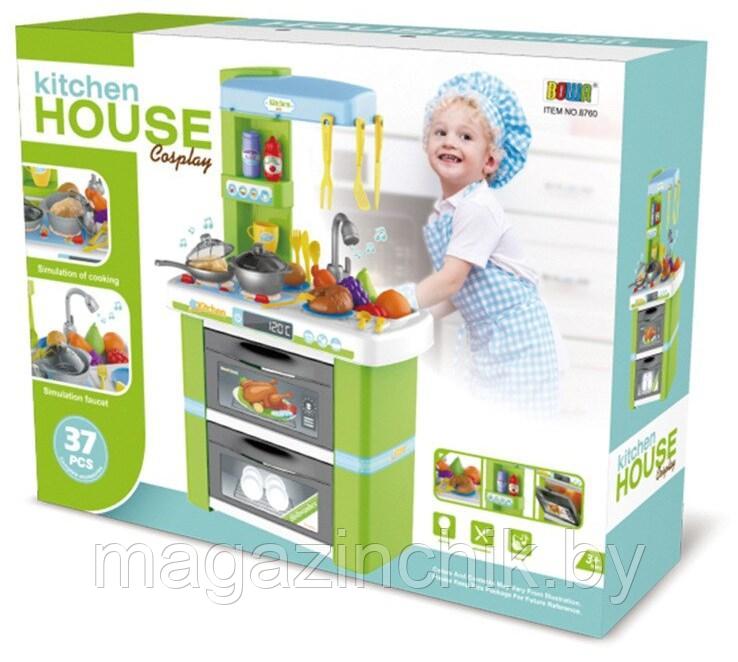 Игровой набор "Кухня" 8760, салатовая, свет, звук, 37 предметов - фото 4 - id-p133272629
