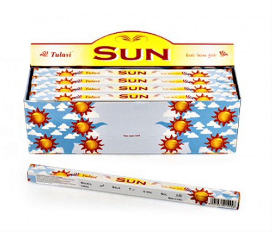 Благовония Солнце (Tulasi Sarathi Sun), 8шт - аромат лета - фото 1 - id-p133283704
