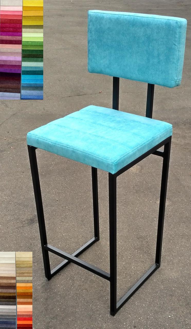 Барный стул на металлокаркасе "Куб М барный" . ВЫБОР цвета и размера!, фото 1