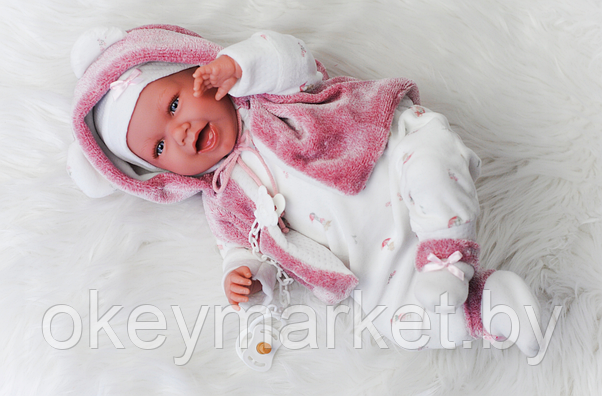 Кукла мягконабивная озвученная Llorens Mimi 42см, 74070, фото 3
