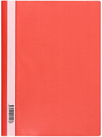 Папка-скоросшиватель пластиковая А4 OfficeSpace толщина пластика 0,12 мм, красная