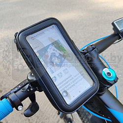 Универсальный влагозащитный чехол (велочехол)  для смартфона с держателем  на велосипед/мотоцикл