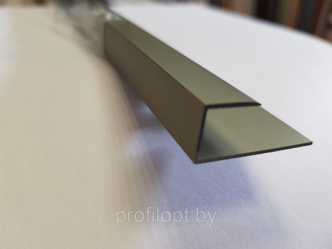 П - профиль для плитки (окончание), алюминиевый 12 мм, шампань 270 см - фото 2 - id-p133322140