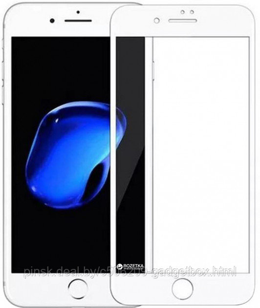 Защитное стекло 10D-100D 9H с полной проклейкой для Apple iPhone 7 / iPhone 8 / iPhone SE2020 Белое - фото 1 - id-p130057623