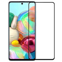 Защитное стекло 10D-100D 9H с полной проклейкой для Samsung A71 / A81 / Note 10 Lite Черное