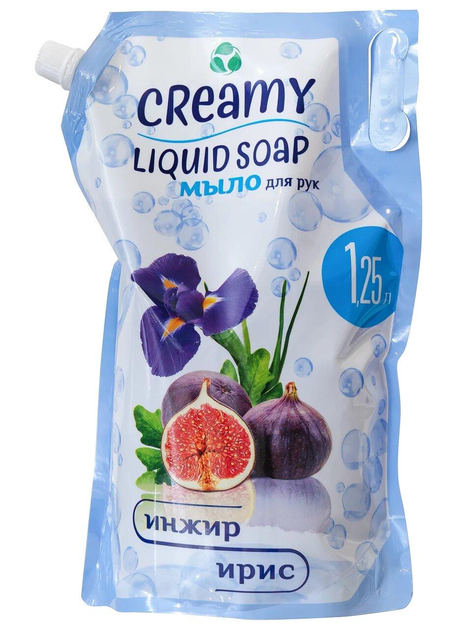 Жидкое мягкое крем-мыло для рук Creamy "Инжир Ирис" - фото 1 - id-p133325675