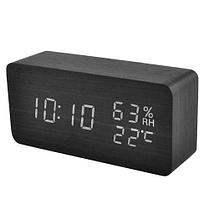 Часы электронные настольные Digital Voice-Control Wooden Clock VST-862S, фото 2