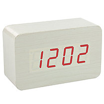 Часы электронные настольные Digital Voice-Control Wooden Clock VST-863, фото 3