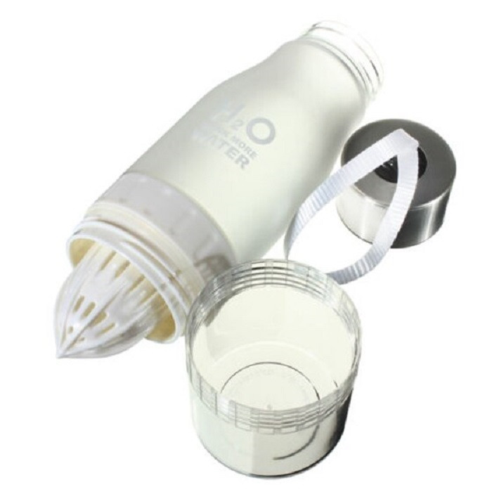 Бутылка для воды «H2O Drink More Water» белая - фото 2 - id-p133346449