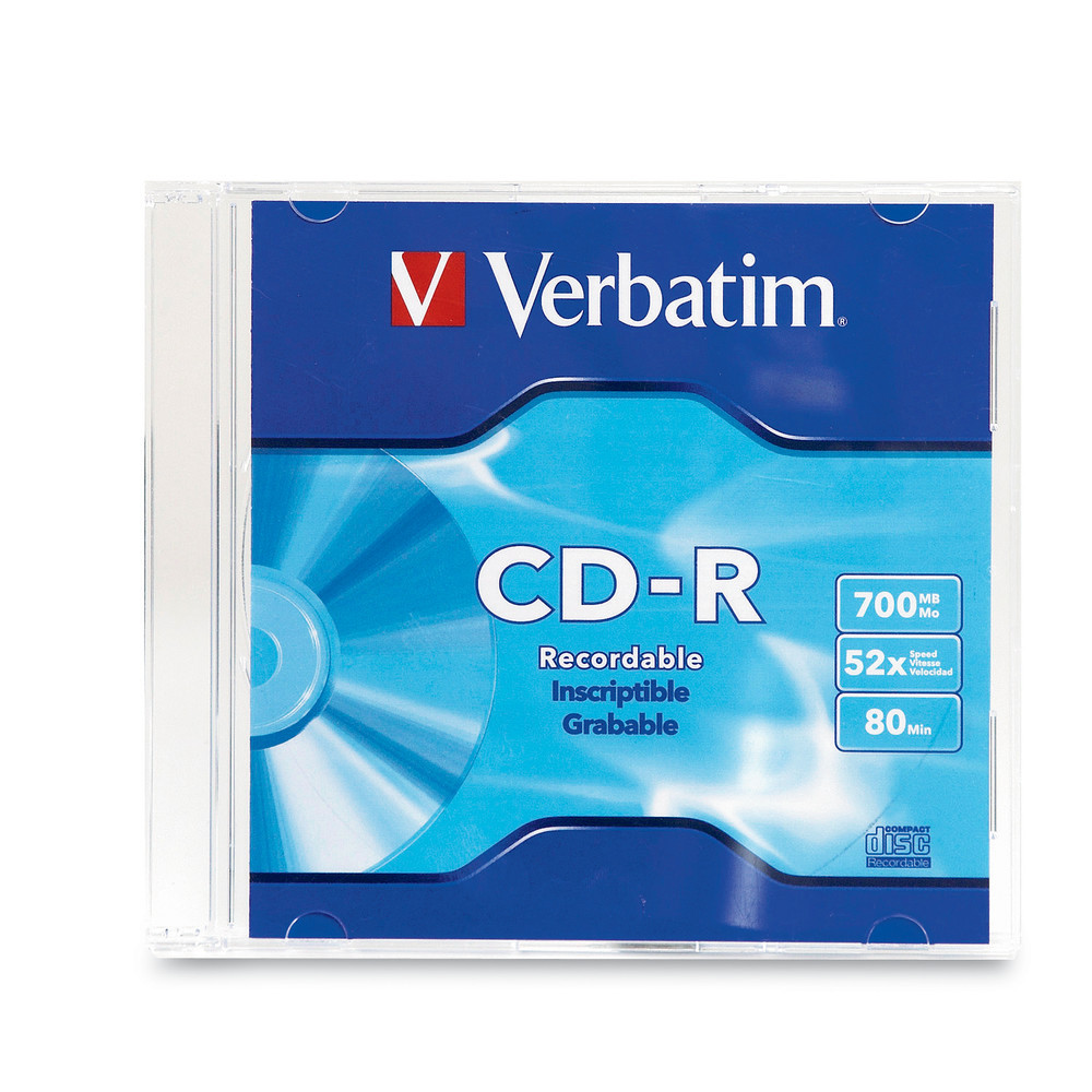 Диск CD-R 700Mb Verbatim Extra Protection Slim Case 043347(работаем с юр лицами и ИП) - фото 1 - id-p113247053