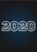 Световая композиция "Цифры 2021" 2,1м