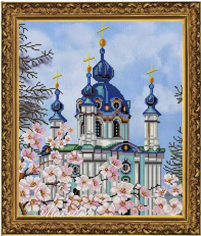 ННД 3011 "Андреевская церковь", (бисер+ мулине) - фото 1 - id-p133354339