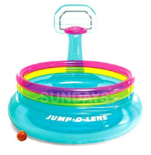 Intex 48265 Надувной батут с баскетбольным кольцом Intex  JUMP-O-LENE (196х180х152)