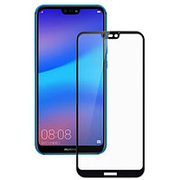 Защитное стекло 10D-100D 9H с полной проклейкой для Huawei P20 Lite / Nova 3E Черное