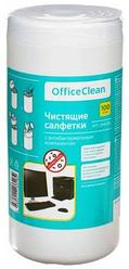 Салфетки чистящие OfficeClean 100 шт., с антибактериальным компонентом
