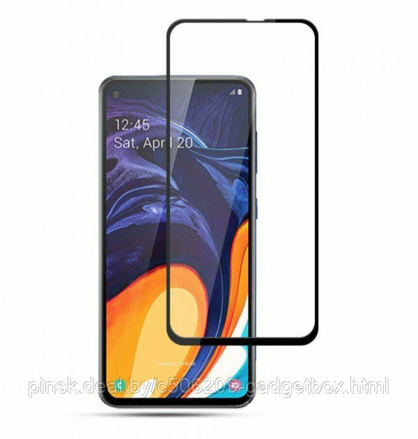 Защитное стекло Bingo 6D 9H-Glass Pro с полной проклейкой для Samsung A60 Черное - фото 1 - id-p130057615