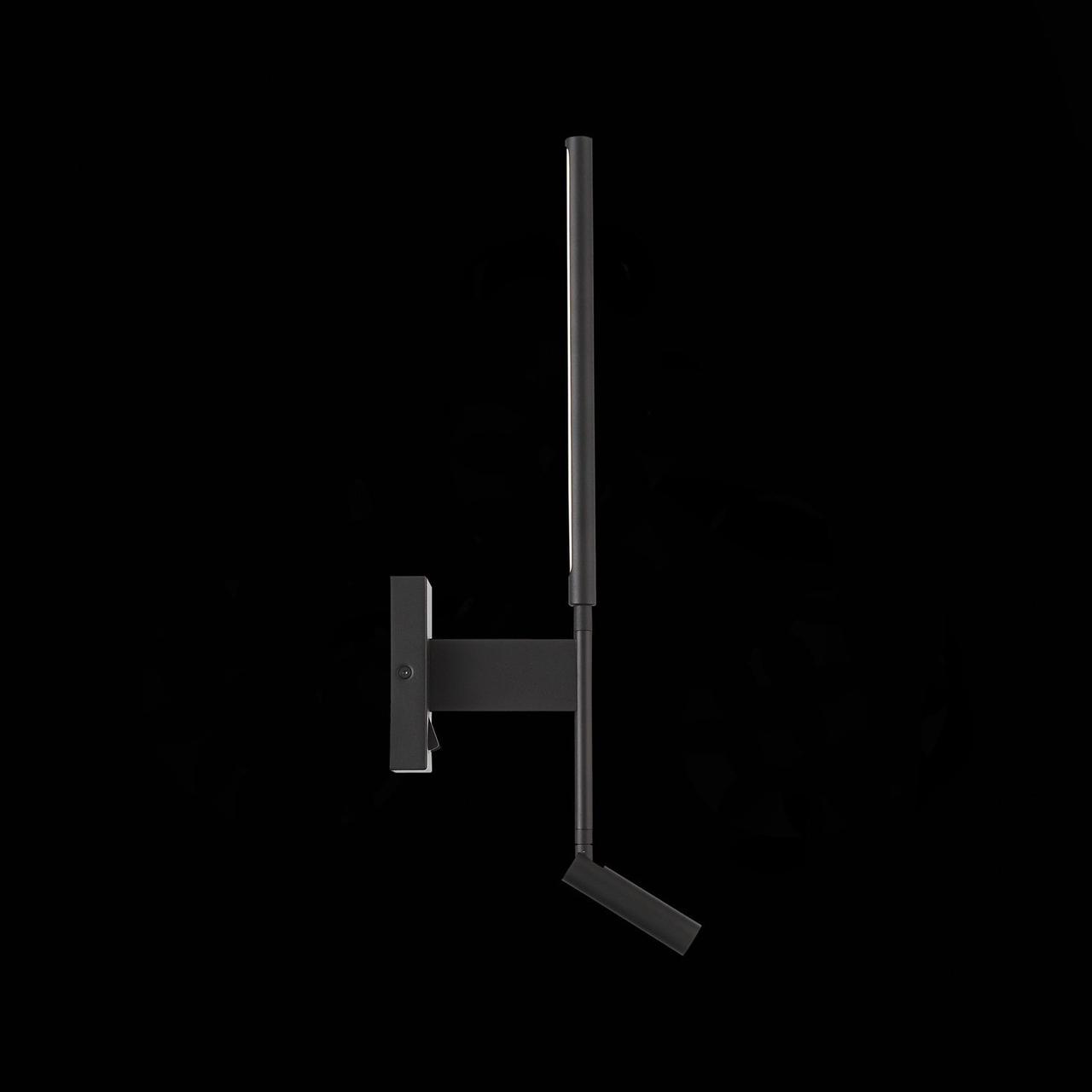 Черный настенный светодиодный светильник ST Luce Ralio SL1580.401.02 - фото 3 - id-p133387436