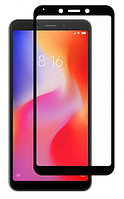 Защитное стекло 6D 9H 0,33мм с полной проклейкой для Xiaomi Redmi 6 / Redmi 6A Черное