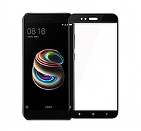 Защитное стекло 6D 9H 0,33мм с полной проклейкой для Xiaomi Mi 5X / Mi A1 Черное