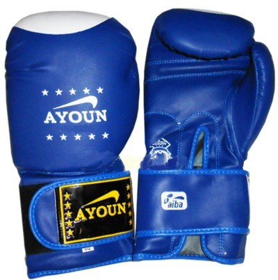 Перчатки для кик боксинга Ayoun 848 - 8, 10, 12 унций. синие - фото 1 - id-p133414529
