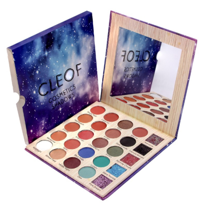Палетка Cleof cosmetics shadows 25 colors