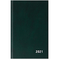 Ежедневник датир. 2021г., A5, 168л., бумвинил, OfficeSpace, зеленый ЕД5тБВ_32709(работаем с юр лицами и ИП)