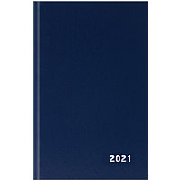 Ежедневник датир. 2021г., A5, 168л., бумвинил, OfficeSpace, синий ЕД5тБВ_32710(работаем с юр лицами и ИП)