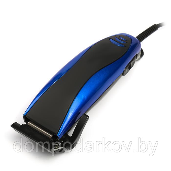 Машинка для стрижки волос LuazON LTRI-14, 4 уровня стрижки, 15 Вт, синий, 220V - фото 3 - id-p133426553