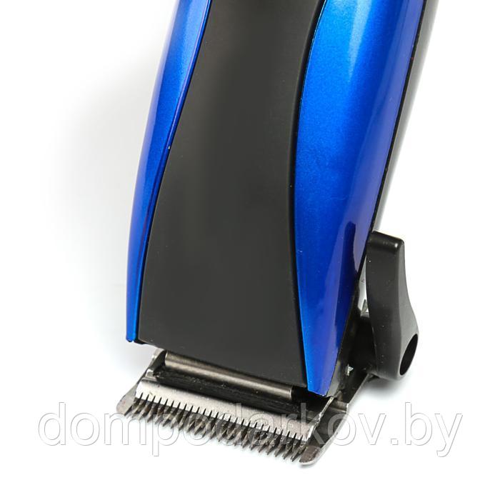 Машинка для стрижки волос LuazON LTRI-14, 4 уровня стрижки, 15 Вт, синий, 220V - фото 4 - id-p133426553