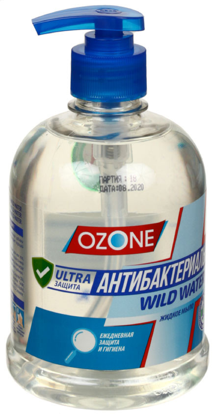 Мыло жидкое Ozone «Антибактериальное» 500 мл, Wild Water - фото 1 - id-p133426897