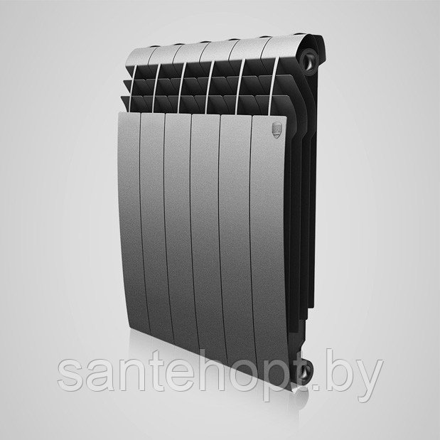Радиатор биметаллический Royal Thermo BiLiner 500 Silver Satin (Серебристый) - фото 1 - id-p133434822