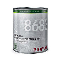 Двухкомпонентное масло для светлых пород древесины BIOFA 8688 Bianco 1