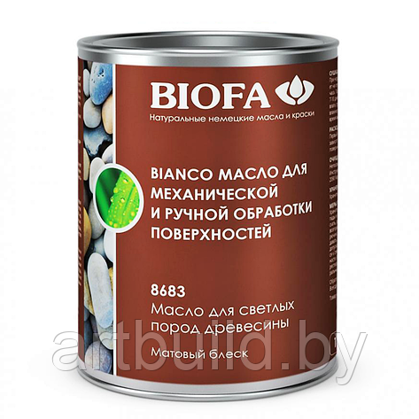 Масло для светлых пород древесины BIOFA 8683 Bianco, фото 2