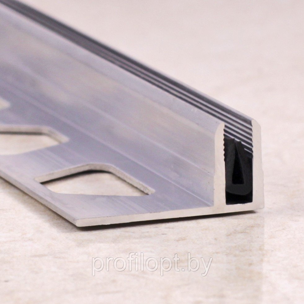 Алюминиевая вставка для Т-образного профиля с резиновой вставкой. ПТО-10. 270 см - фото 2 - id-p133442964