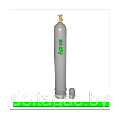 Баллон для аргона, новый, 40 л, вентиль Cavaga (IT), 150 бар (кгс/см2), по ГОСТ 949-73., фото 2