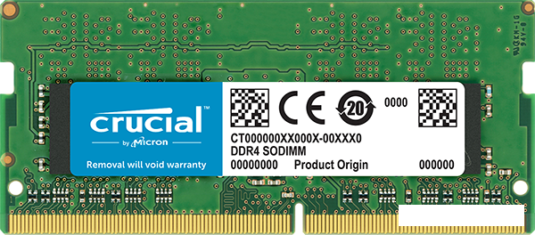 Оперативная память Crucial 4GB DDR4 SODIMM PC4-21300 CT4G4SFS6266, фото 2