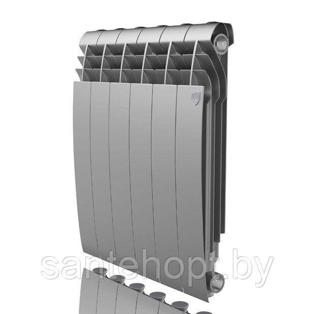 Радиатор алюминиевый Royal Thermo Biliner Alum 500 Silver Satin (Серебристый) - фото 1 - id-p133451826
