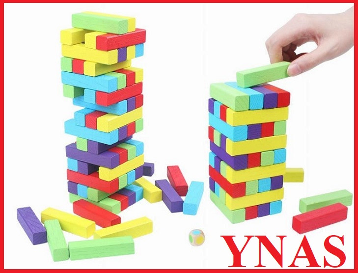 Детская настольная игра Джанга Падающая башня арт. 123, игрушка кубики Jenga( Дженга) Janga