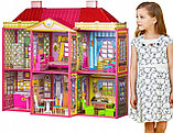 Дом для кукол  My Lovely Villa 6983, 2-этажный, 6 комнат с аксессуарам, игровой кукольный домик с аксессуарами, фото 8