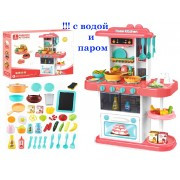 Детская игровая кухня арт. 889-164 с водой, паром, светом, 43 предмета, высотой 72 см - фото 3 - id-p133463507