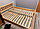 Кровать двуспальная  Массив сосны 140х200 см в тонировке "Выбеленная береза", фото 3