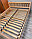 Кровать двуспальная  Массив сосны 140х200 см в тонировке "Выбеленная береза", фото 4