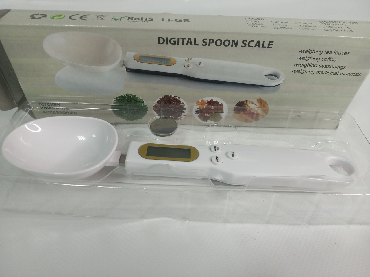 Цифровая мерная ложка-весы Digital Spoon Scale - фото 2 - id-p99326931