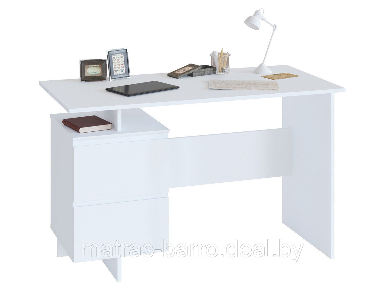 Письменный стол Сокол СПМ-19 дуб сонома/белый (универсальная сборка) - фото 8 - id-p133494809
