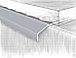 Отлив под плитку для балконов и открытых террас , анодированный серебро 270 см, фото 2