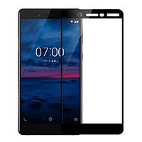 Защитное стекло 5D Perfect Protection 9H с полной проклейкой для Nokia 7 Черное