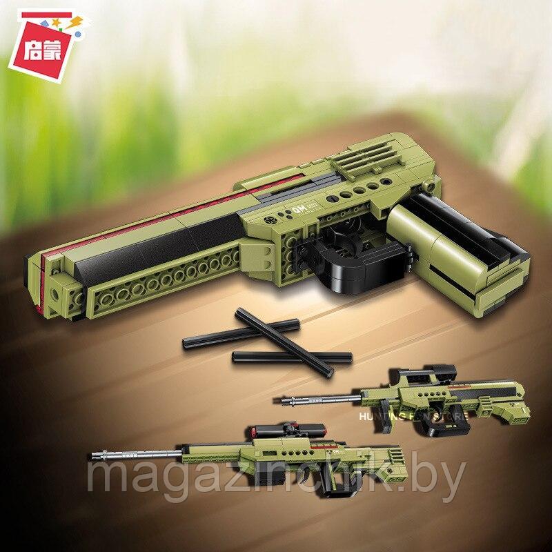 Конструктор Пистолет, автомат, винтовка 3в1, стреляет, 202 дет., Qman 4802, аналог LEGO - фото 2 - id-p133520734